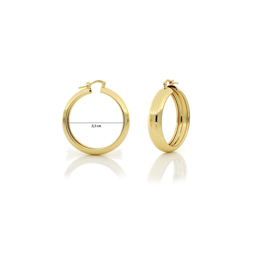 Orecchini Donna Unoaerre a Cerchio Bronzo Argentato o Dorato - 000EXO4299900