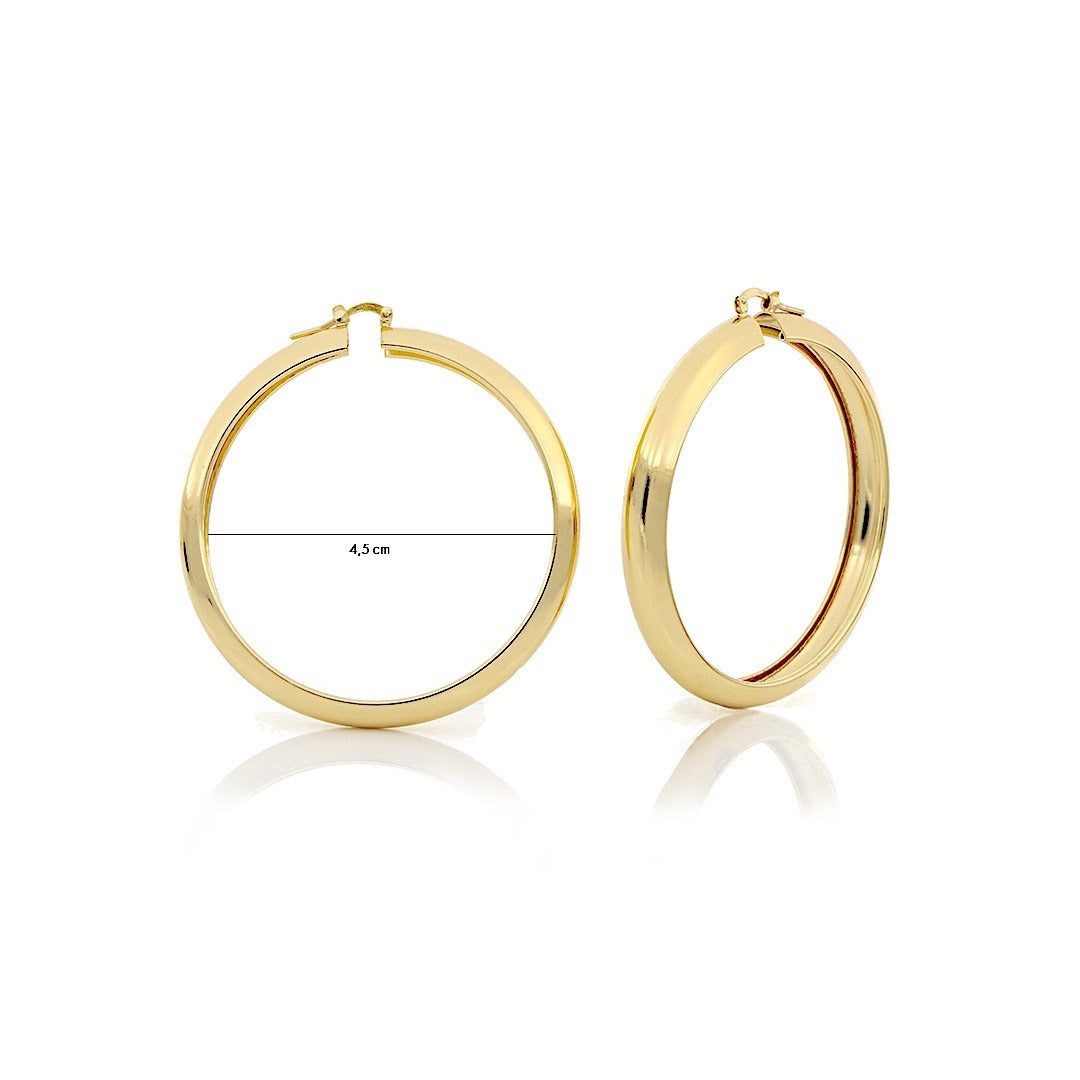 Orecchini Donna Unoaerre a Cerchio Bronzo Argentato o Dorato - 000EXO4299900