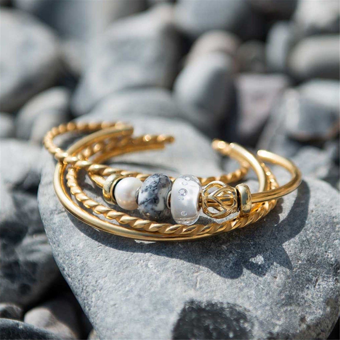 Bangle Placato Oro Trollbeads - TGPBA-00002