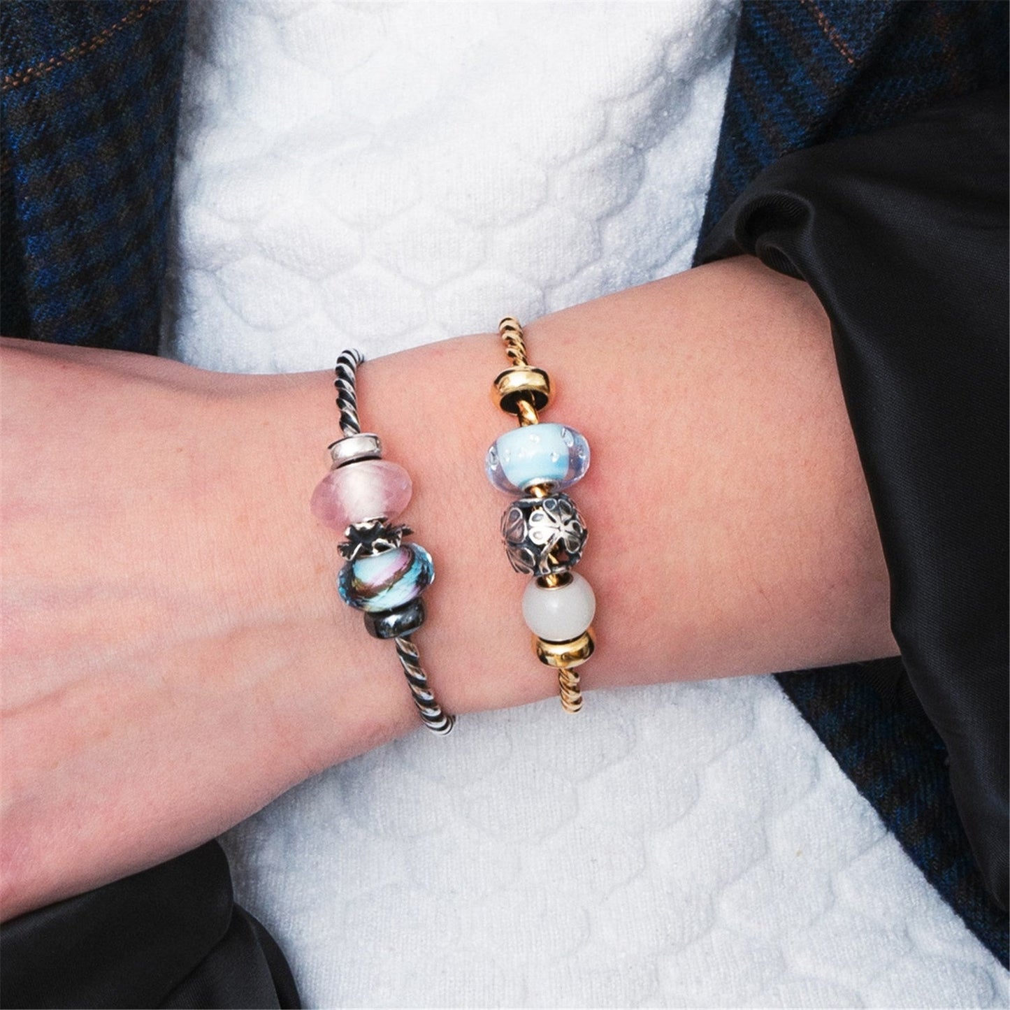 Bangle a Spirale Placato Oro Trollbeads - TGPBA-00007