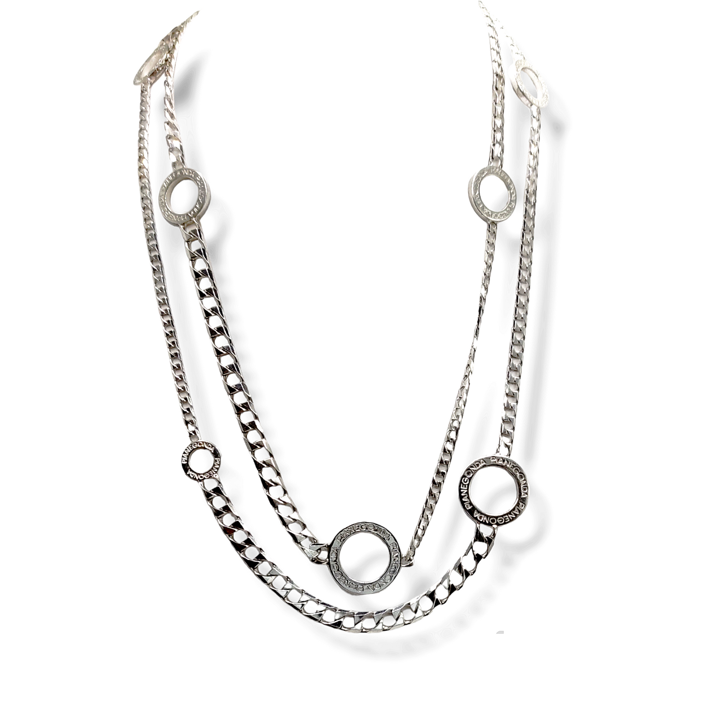 Collana Doppia Groumette E Anelli