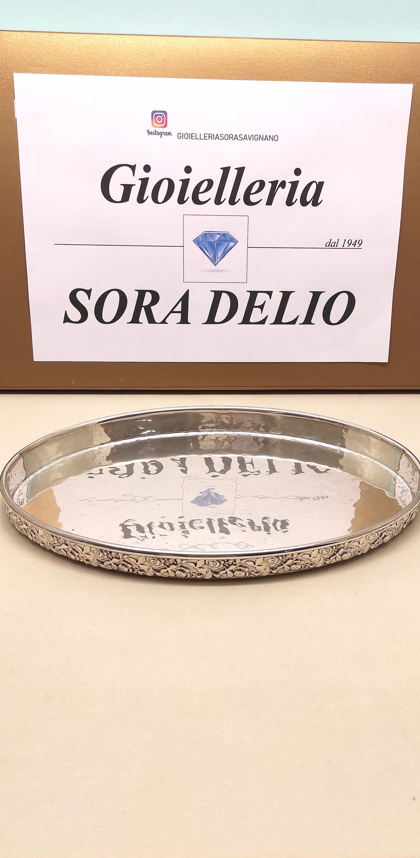 Vassoio In Argento Battuto - 085/086