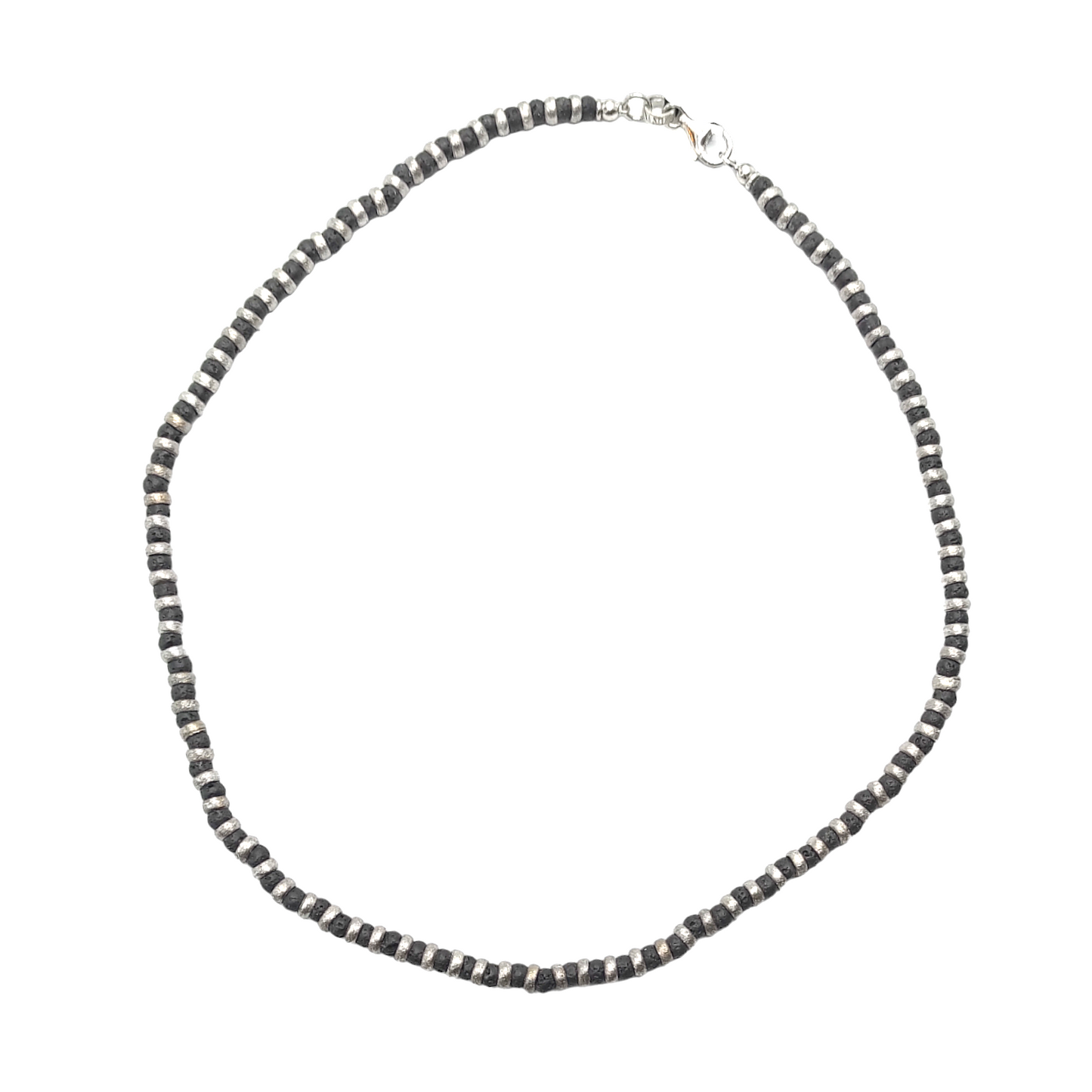 Collana Uomo Alessandro Magrino - pietra lavica