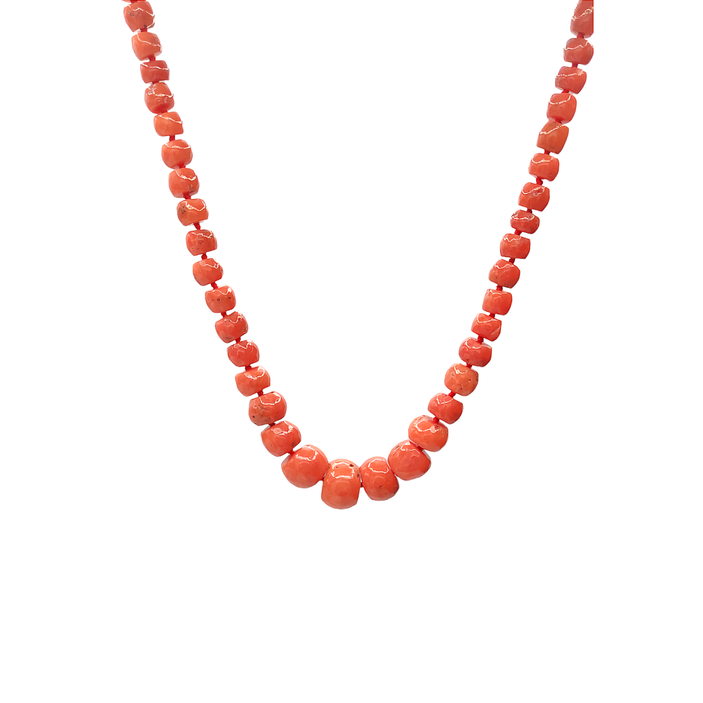 Collana In Corallo Rosso E Oro - COR011