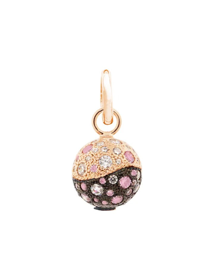 Pendente Donna Boulle Pavè Bicolore Alisei Gioielli - P268