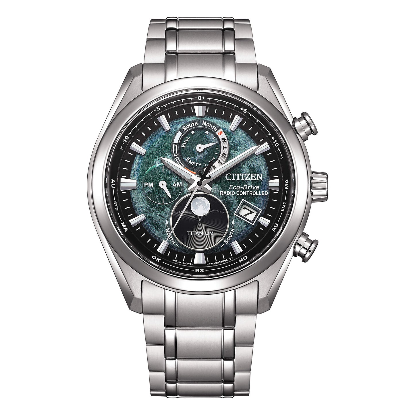 Orologio Uomo Citizen Radiocontrollato Tsuki-Yomi Moon Phase - BY1018-80X