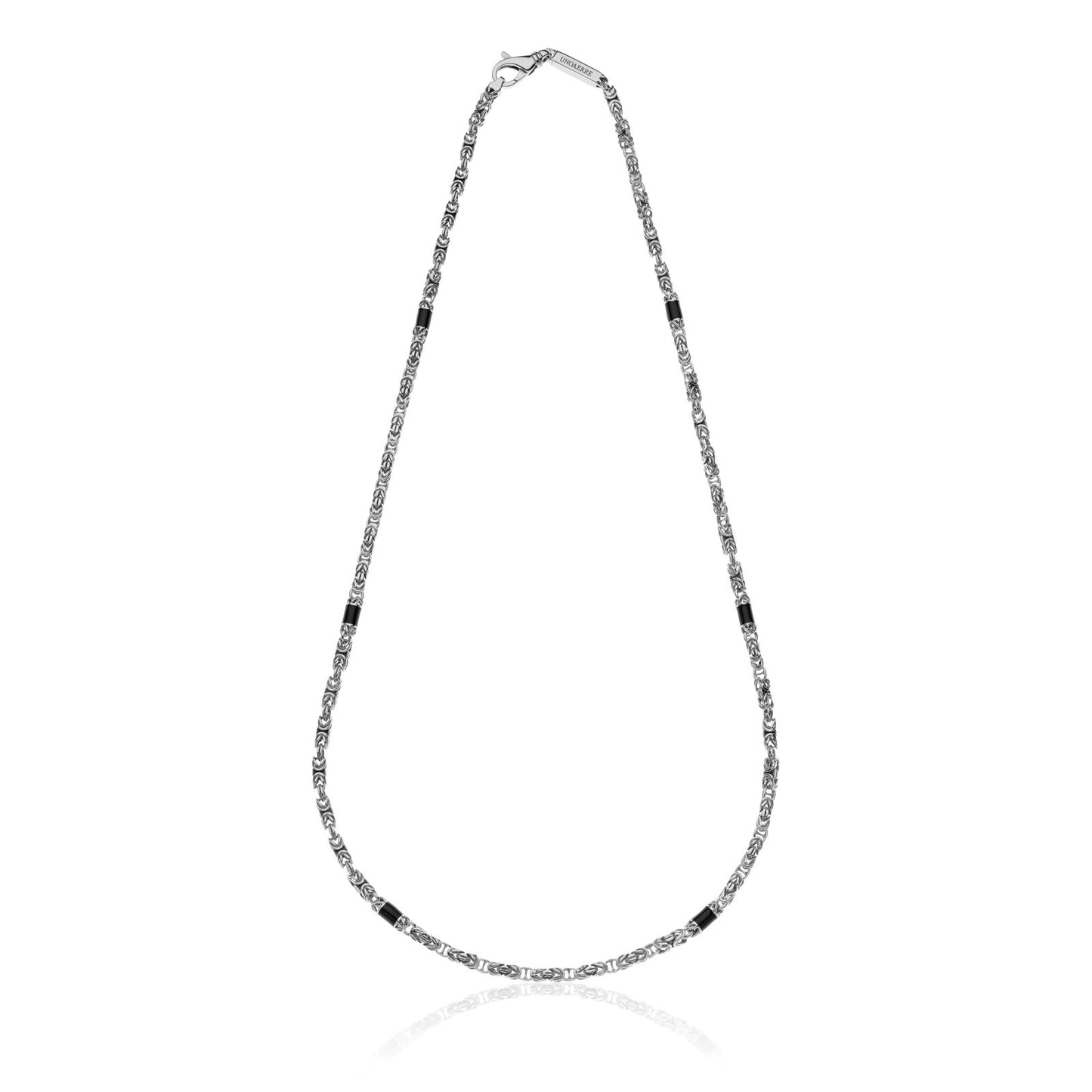 Collana Uomo Unoaerre Catena Bizzantina e Smalto - 700YHH1943070 -