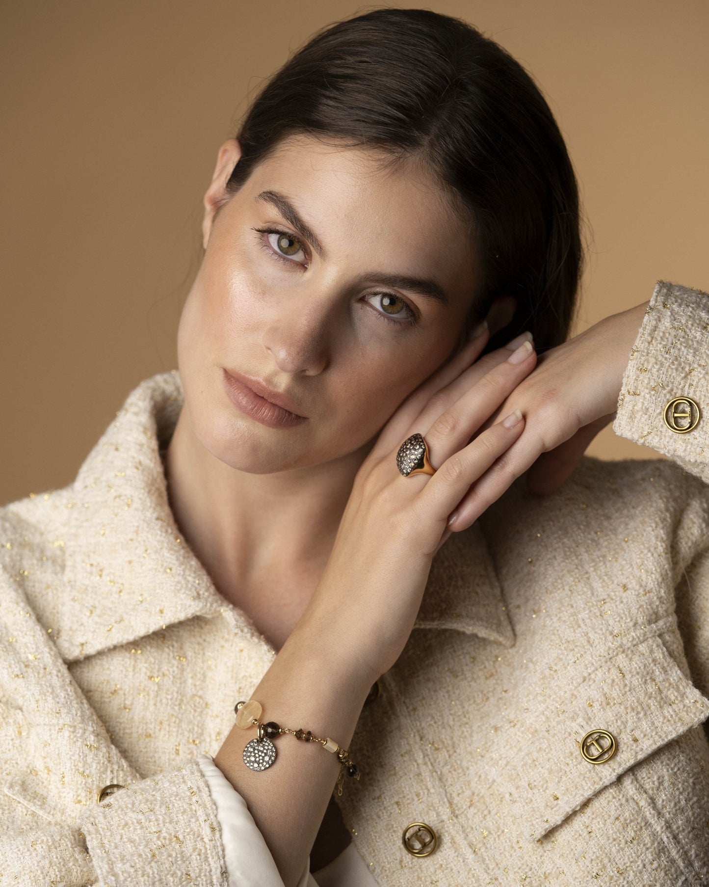 Bracciale Donna Fumè, Citrino e Madreperla Alisei Gioielli - B394