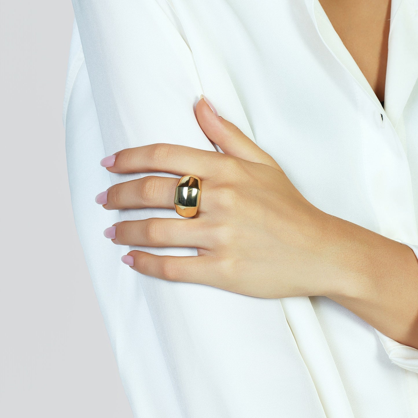 Anello a Fascia Geometrica Donna Unoaerre- 016EXA0040000