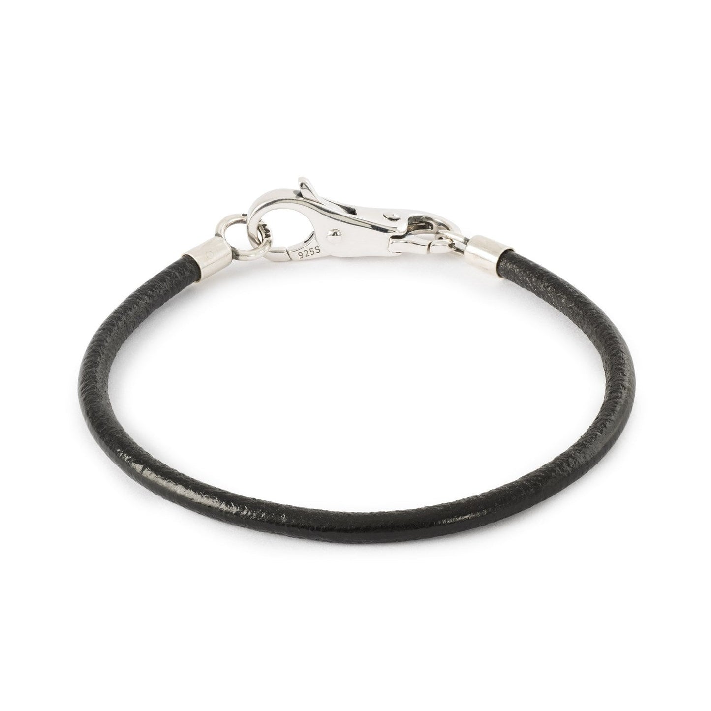 Bracciale in Pelle e Argento, Nero Trollbeads - TLEBR-00082