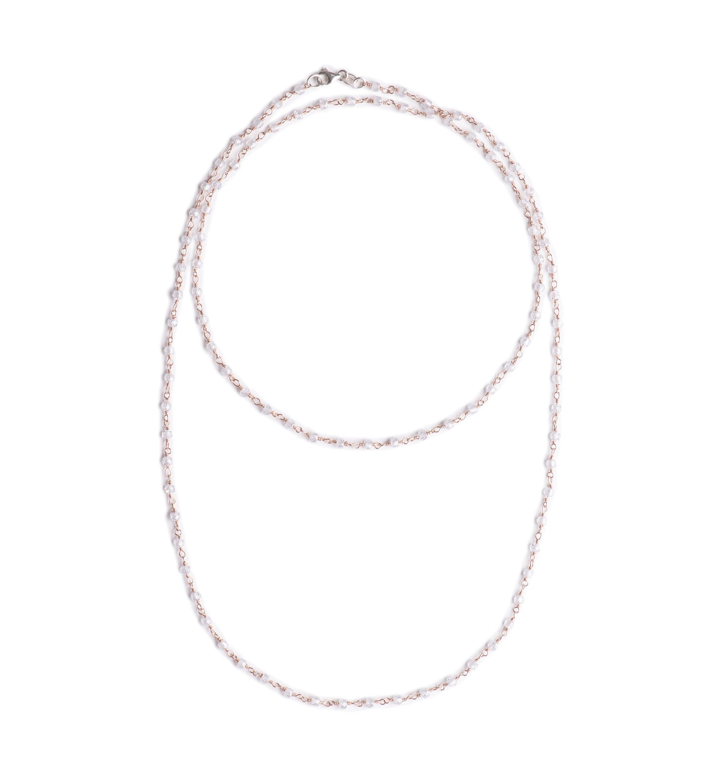 Collana Lunga Donna Rosario Cristalli Alisei Gioielli - C48
