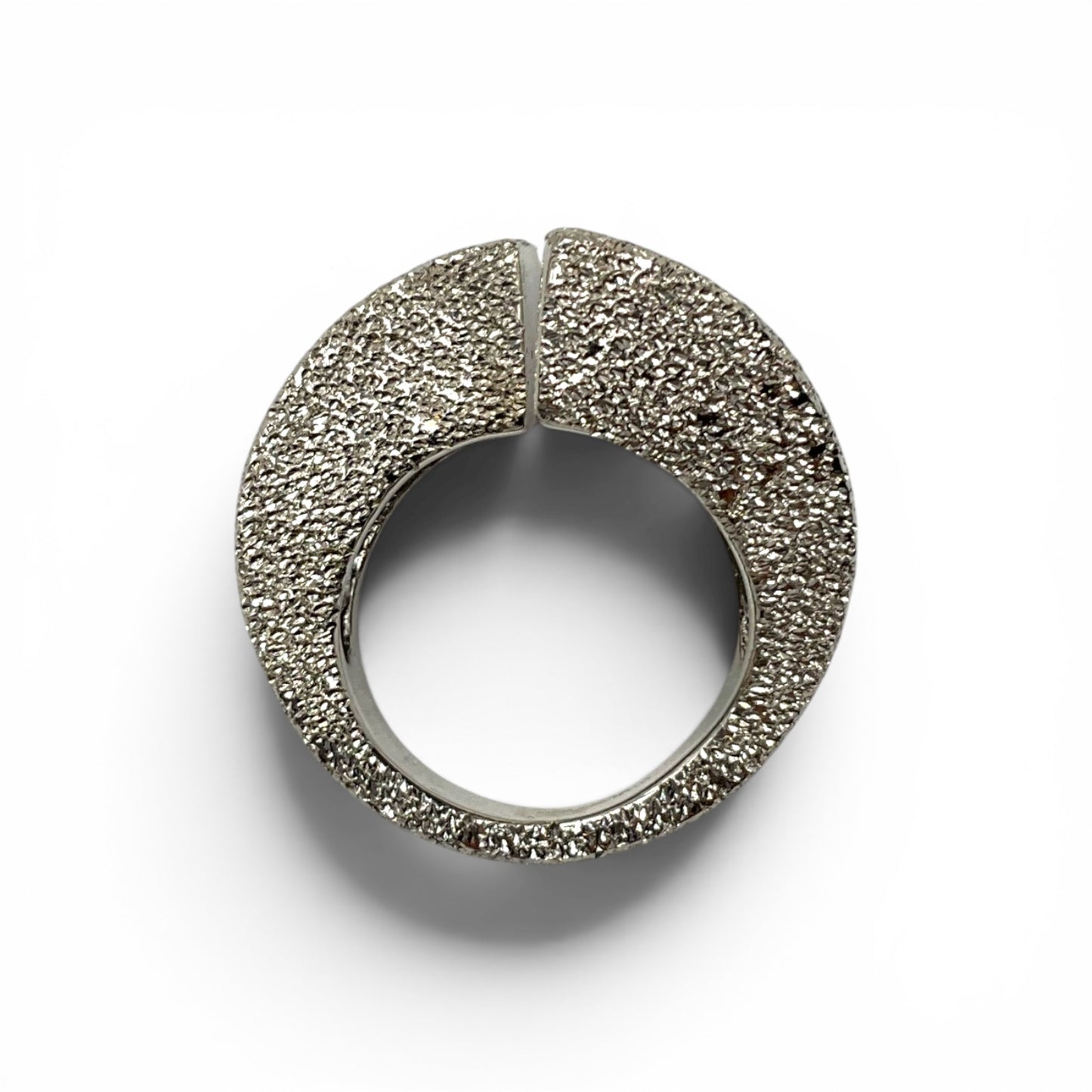 Anello Donna Argento Lucido o Sabbiato Incrociato - AA10404