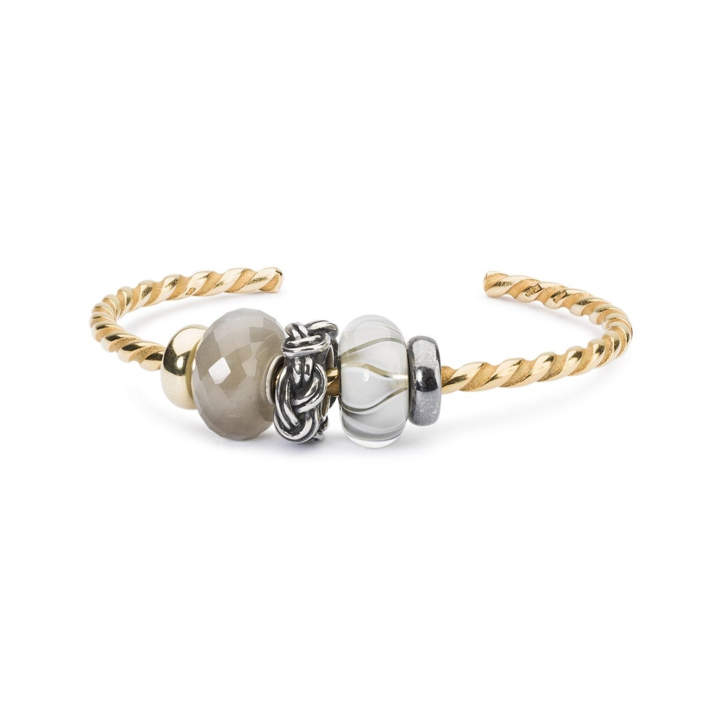 Bangle a Spirale Placato Oro Trollbeads - TGPBA-00007