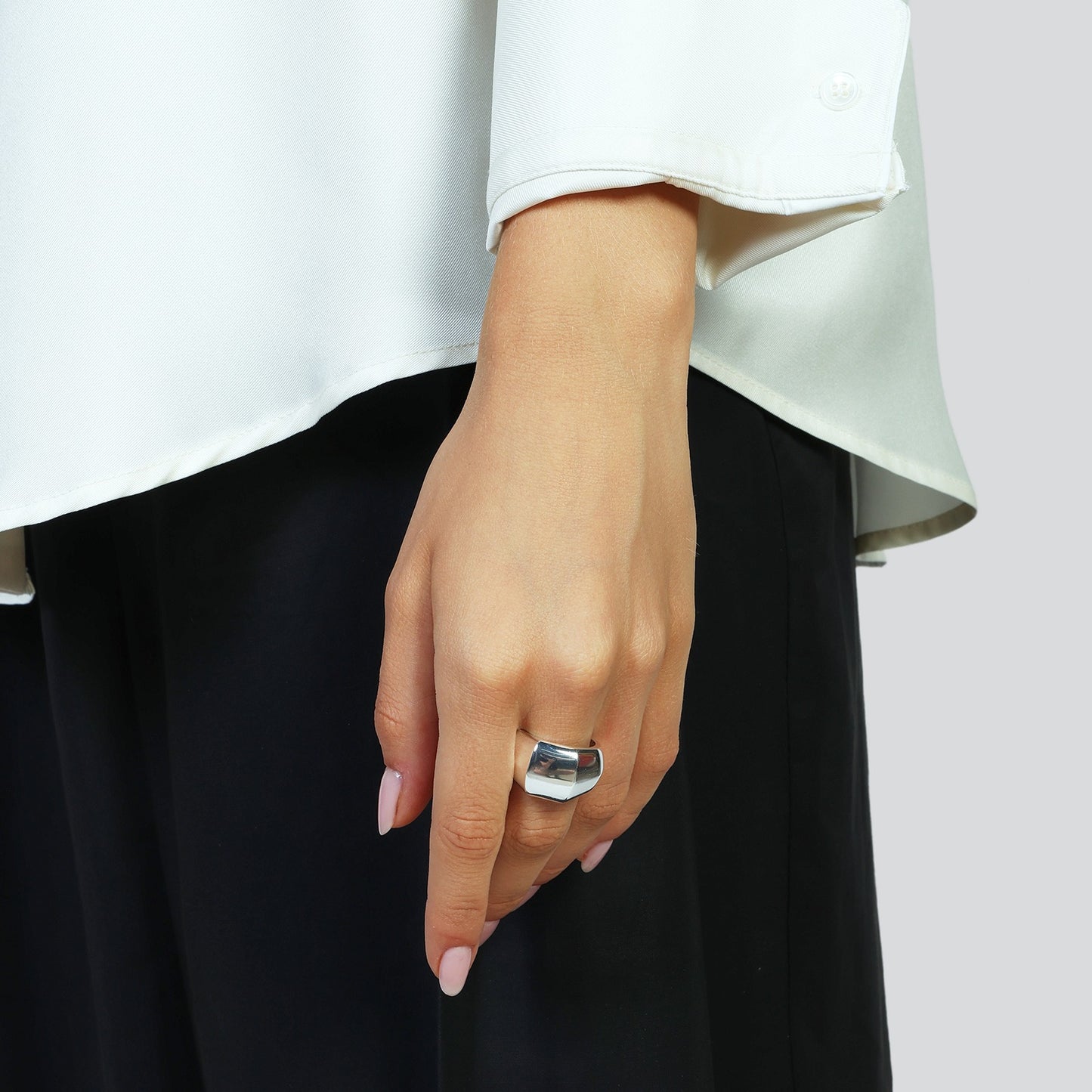 Anello a Fascia Geometrica Donna Unoaerre- 016EXA0040000