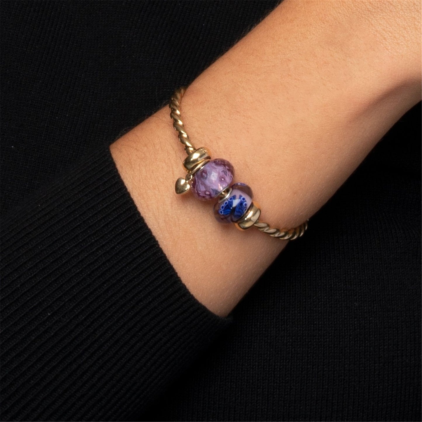 Bangle a Spirale Placato Oro Trollbeads - TGPBA-00007