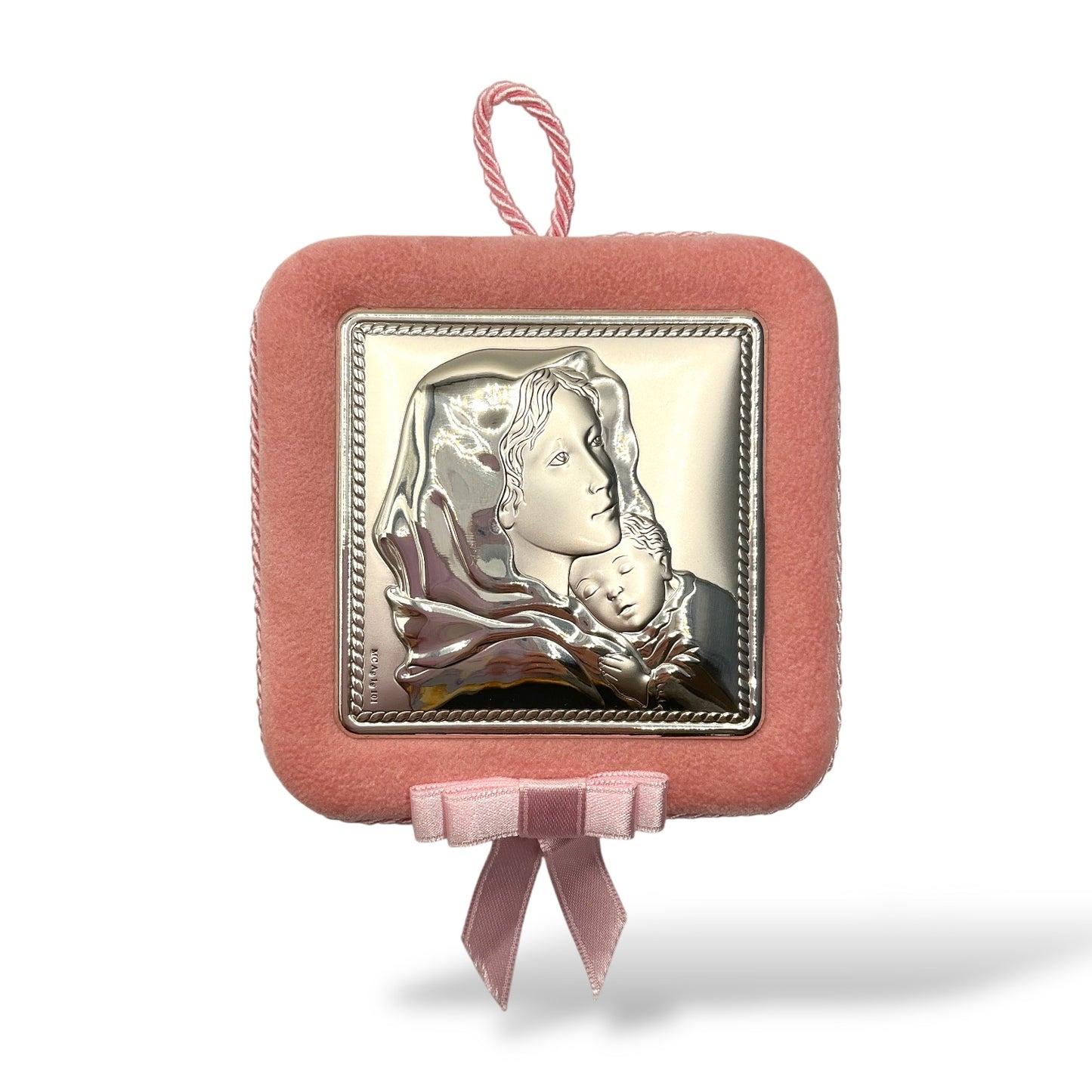 Medaglione Sopraculla Madonna con Bambino Quadrato Valenti - 1718 C