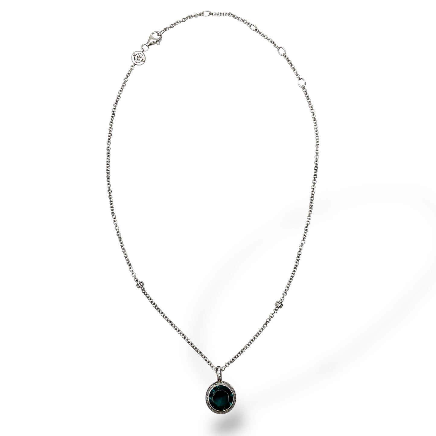 Collana Donna Ti Sento Milano Pietra Blu Tonda - 3817TP