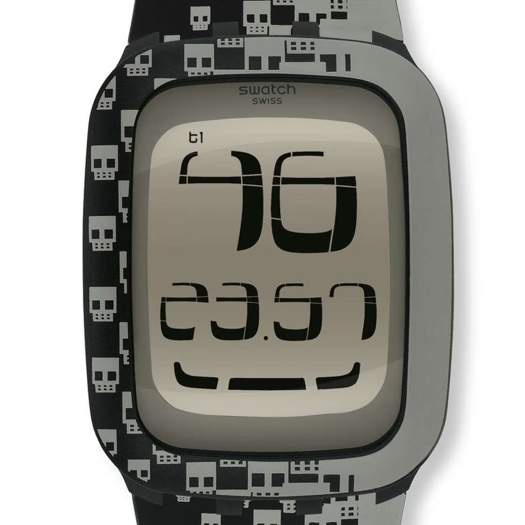 Orologio Digitale Unisex Swatch Touch Skull - SURB101