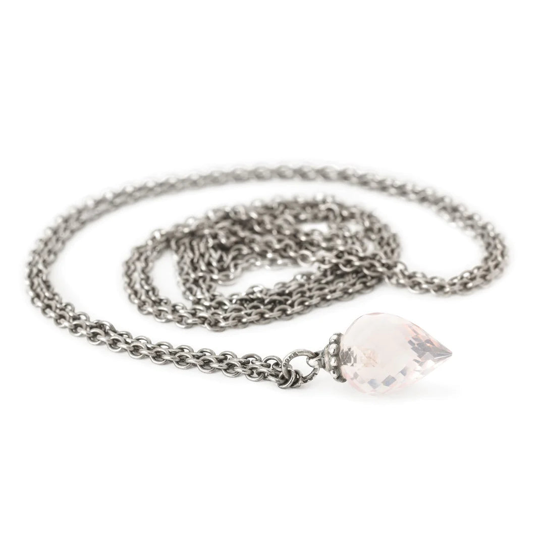 Collana d'Argento con Quarzo Rosa Trollbeads - TAGFA-00077