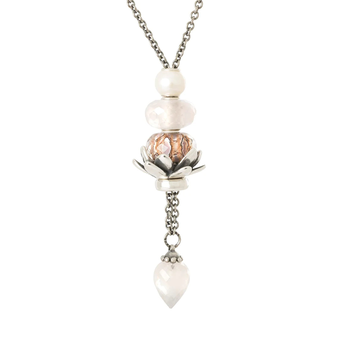 Collana d'Argento con Quarzo Rosa Trollbeads - TAGFA-00077