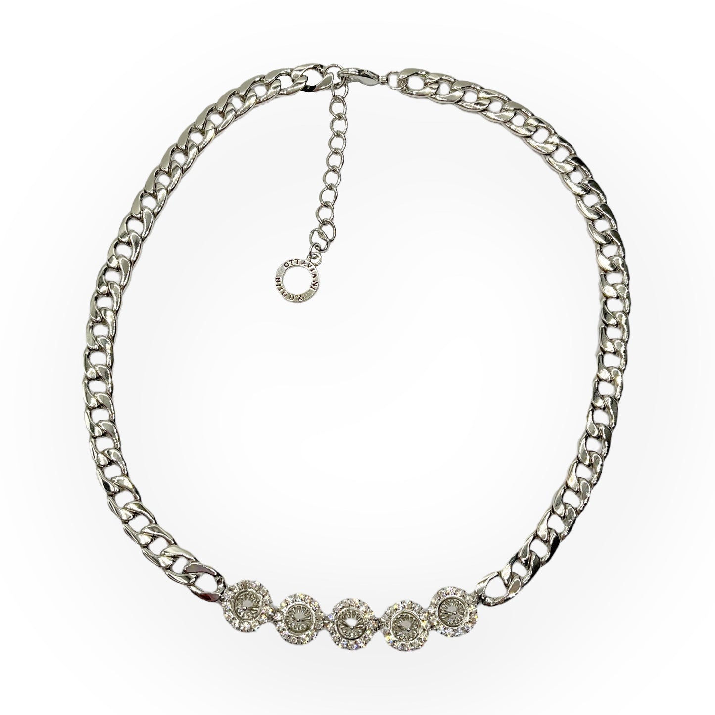 Collana Donna Groumette Zirconi e Borchie Ottaviani Bijoux - 480458