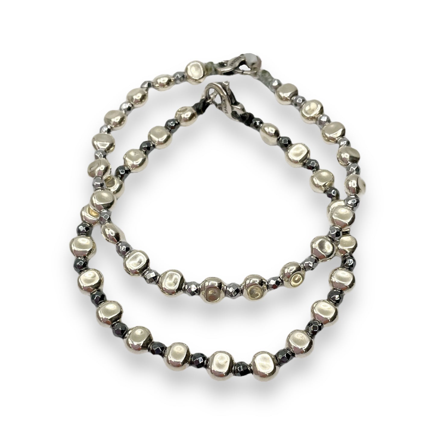 Bracciale Spadarella Pepite Schiacciate ed Ematite - SPBR681