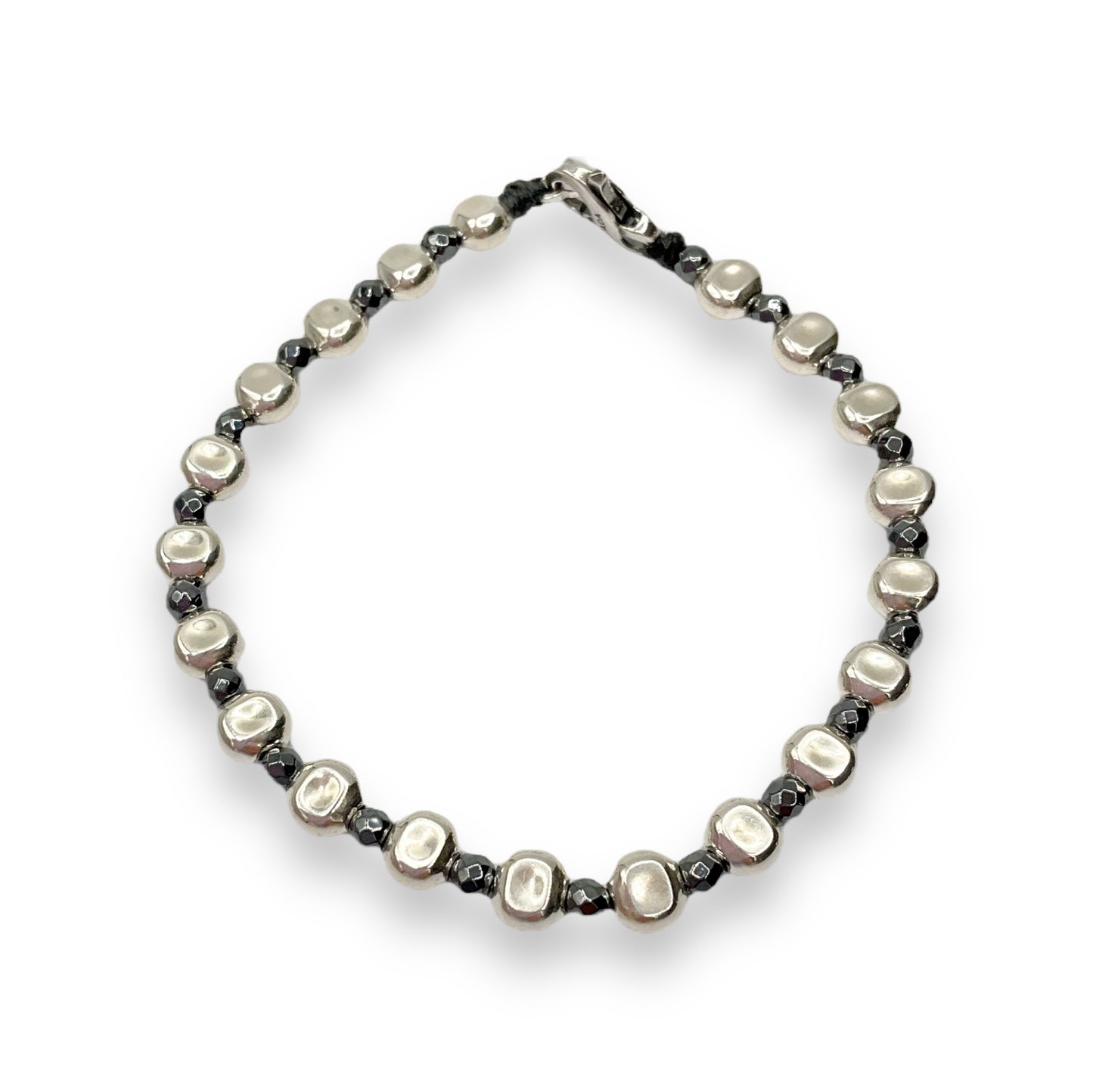 Bracciale Spadarella Pepite Schiacciate ed Ematite - SPBR681