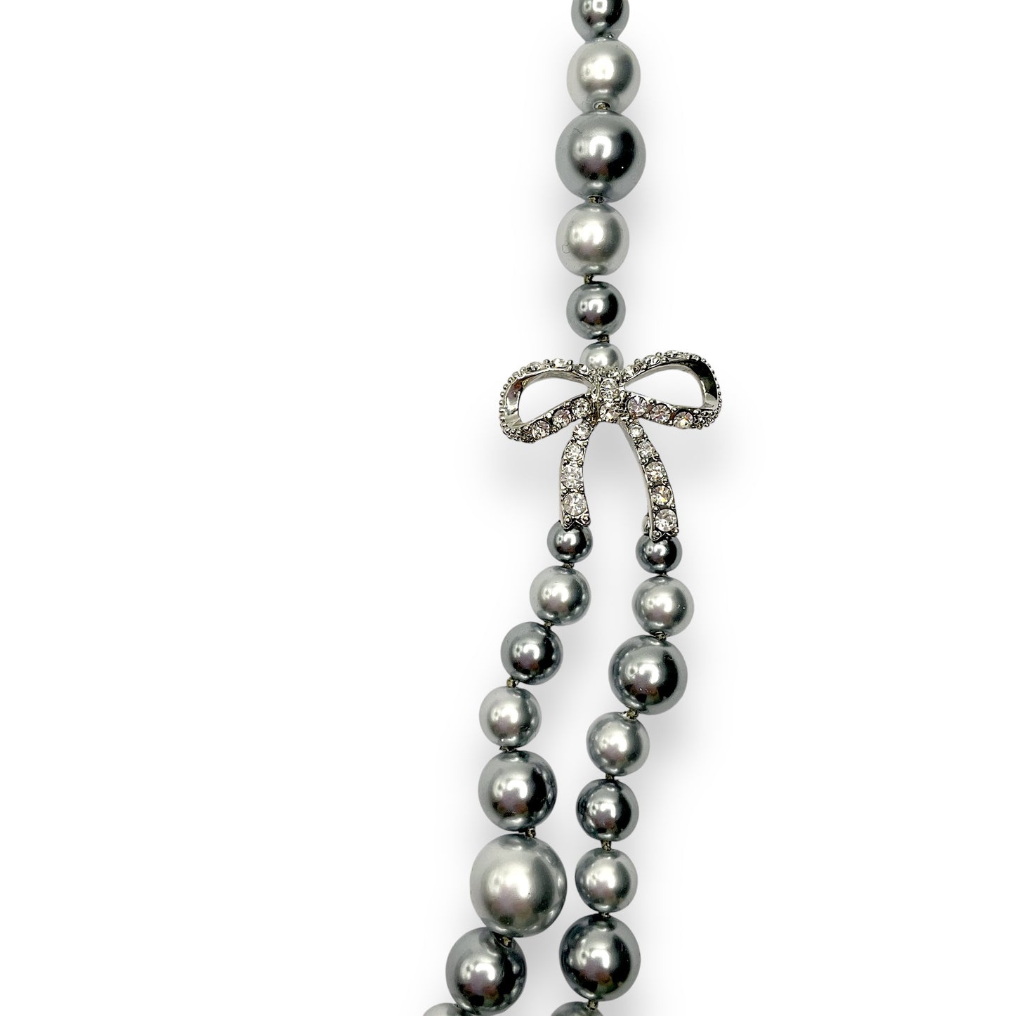 Collana Lunga Donna Perle Grigie e Fiocchi Ottaviani Bijoux - 480545