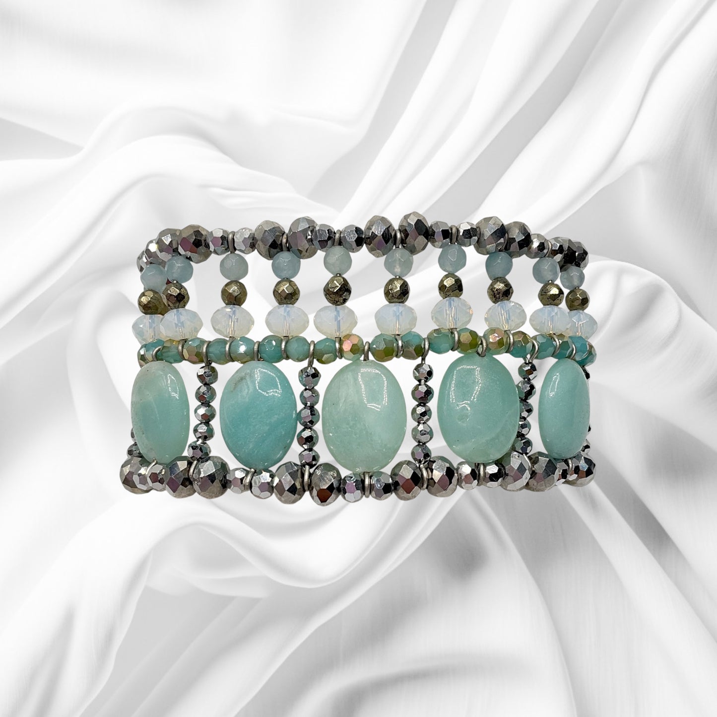 Bracciale Donna Alto con Pietre Dure e Cristalli Ottaviani Bijoux - 47420