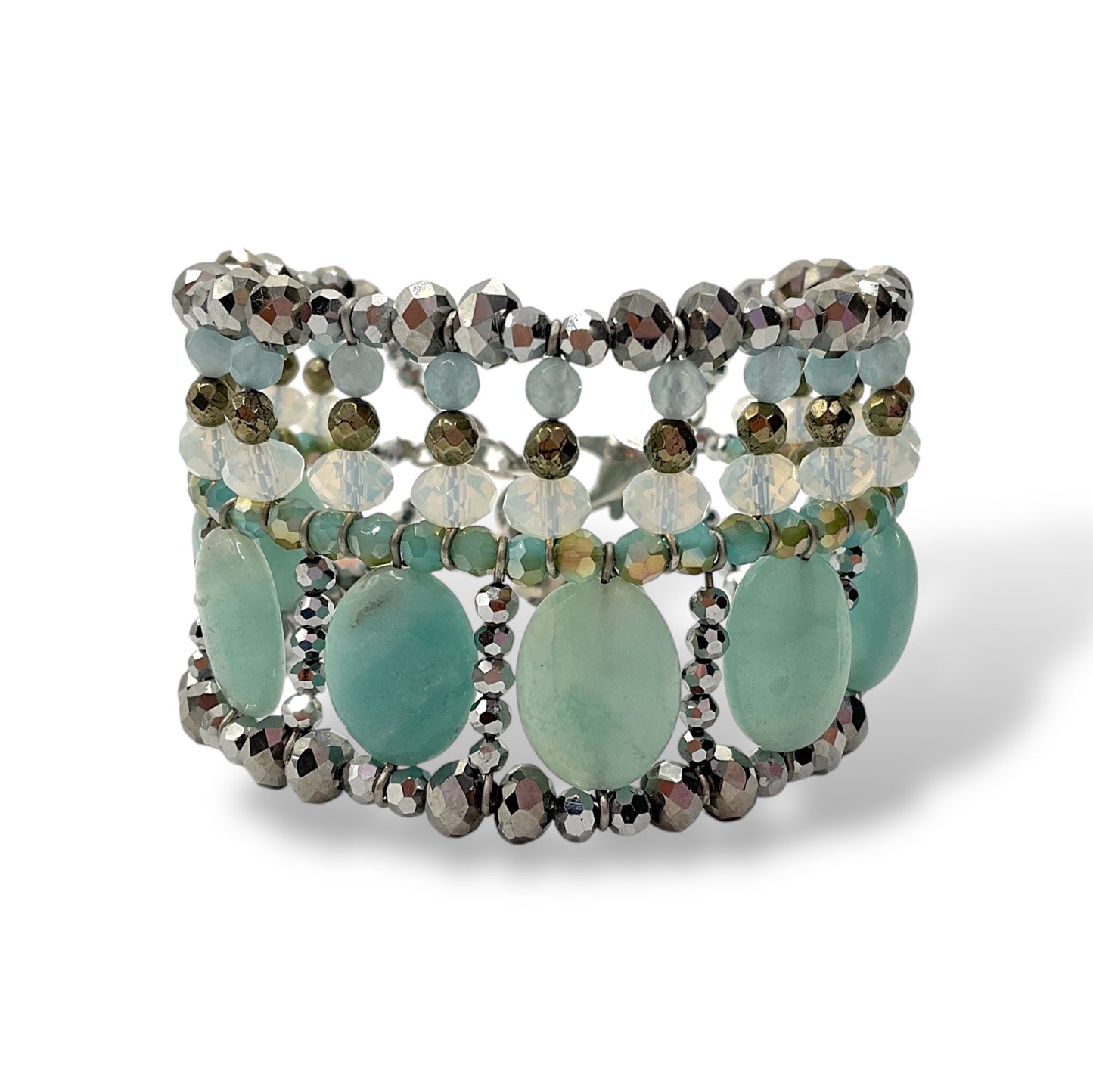 Bracciale Donna Alto con Pietre Dure e Cristalli Ottaviani Bijoux - 47420