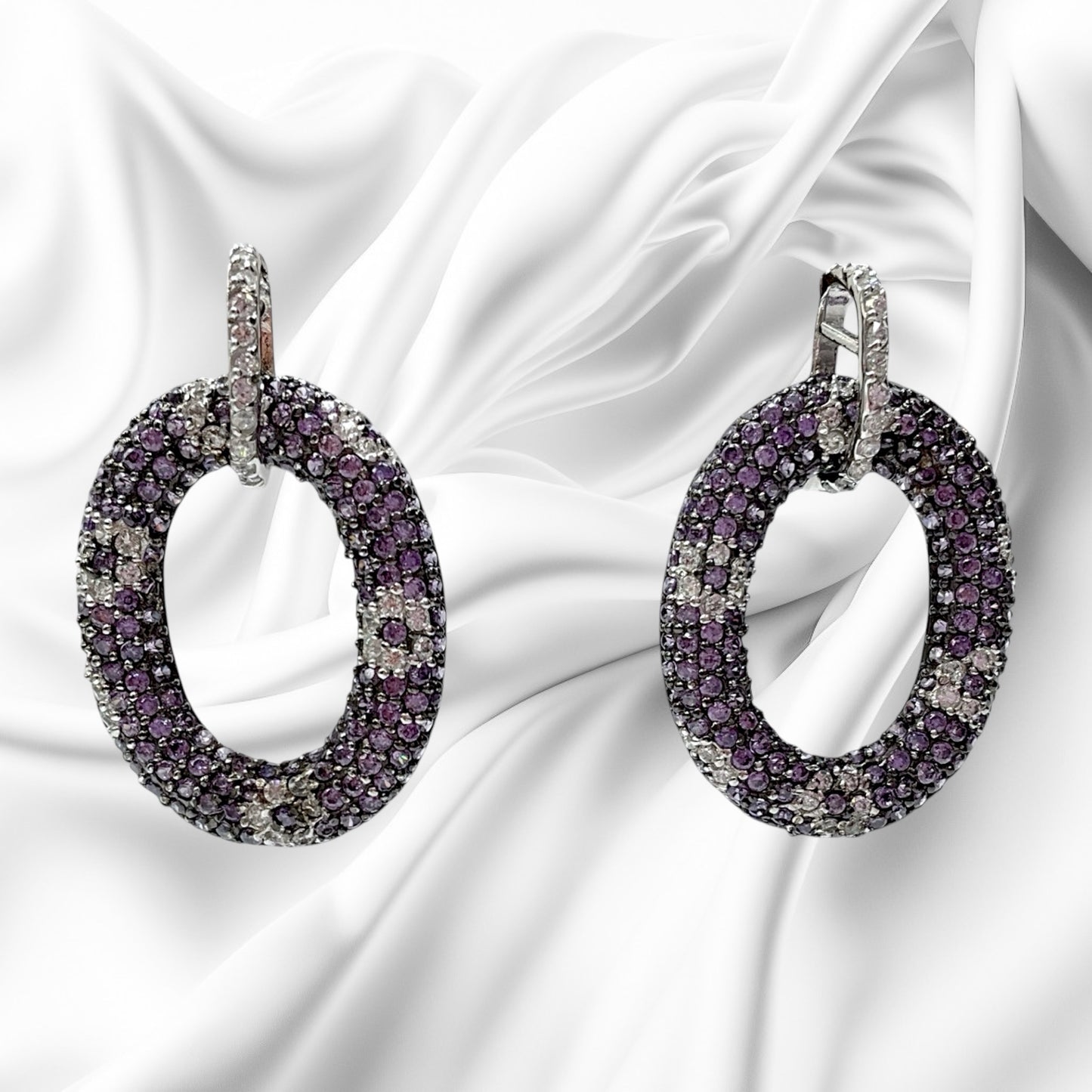 Orecchini Donna Pietre Viola Ottaviani Bijoux - 49906