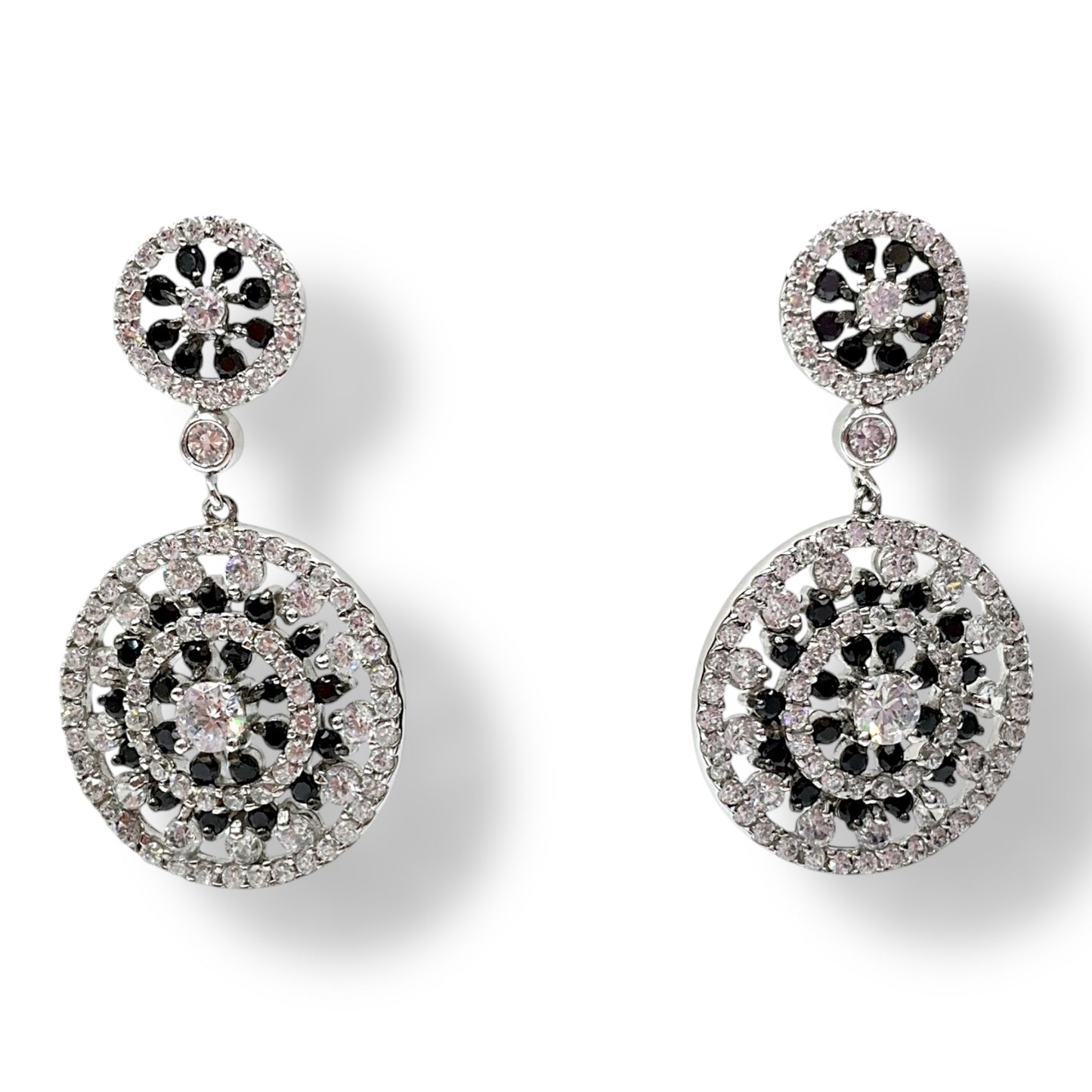 Orecchini Donna Zirconi Bianchi e Neri Ottaviani Bijoux - 49843