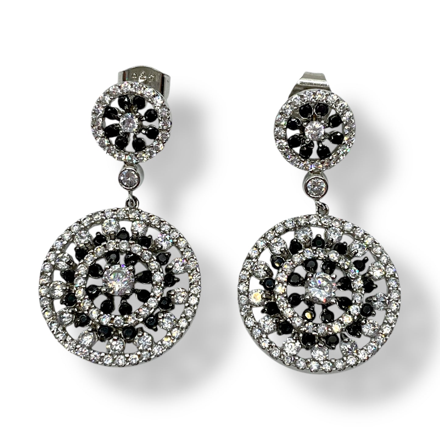 Orecchini Donna Zirconi Bianchi e Neri Ottaviani Bijoux - 49843