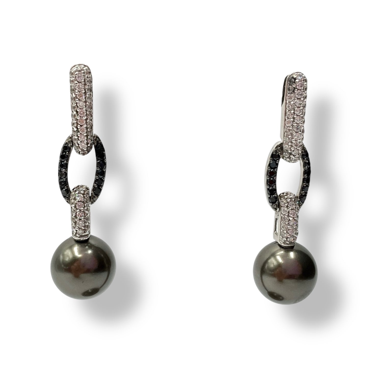 Orecchini Donna zirconi e Perla Grigia Ottaviani Bijoux - 49720