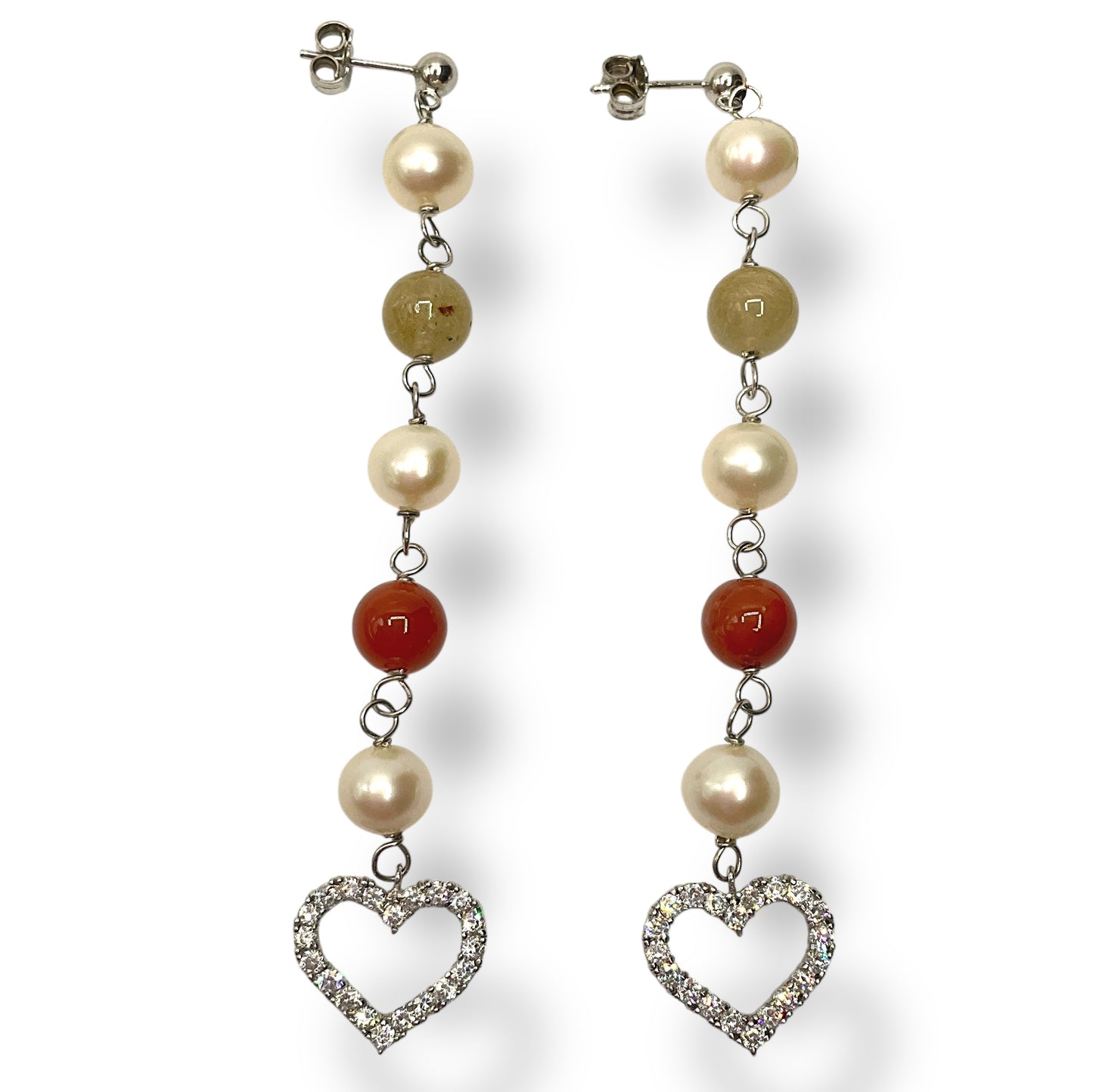 Orecchini Pendenti Donna Perle, Pietre e Zirconi Ottaviani Bijoux - 49865