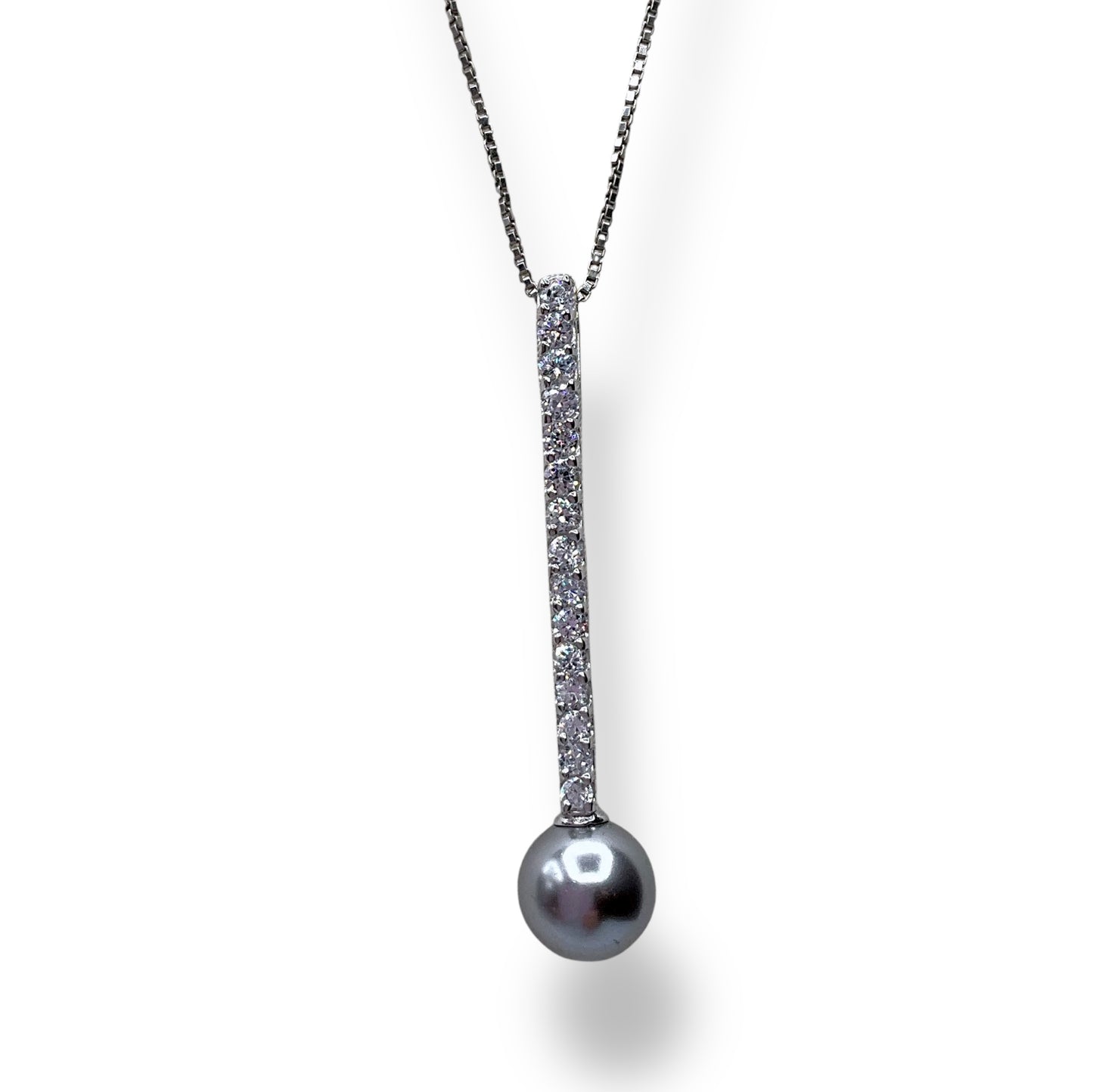 Collana Donna Fiammifero Zirconi e Perla Ottaviani Bijoux - 48683