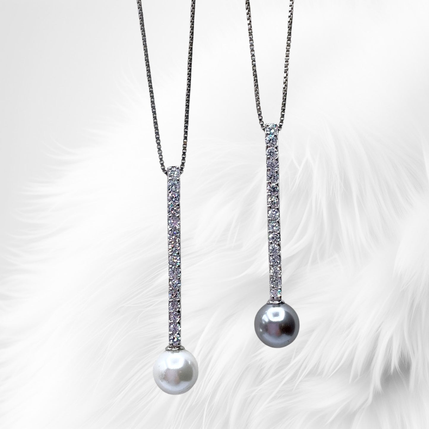 Collana Donna Fiammifero Zirconi e Perla Ottaviani Bijoux - 48683