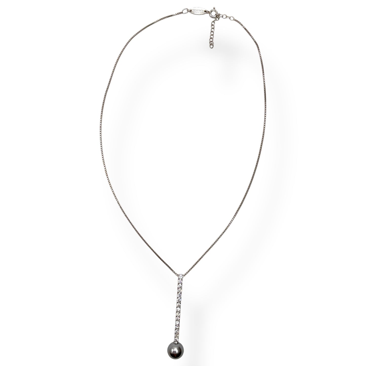 Collana Donna Fiammifero Zirconi e Perla Ottaviani Bijoux - 48683