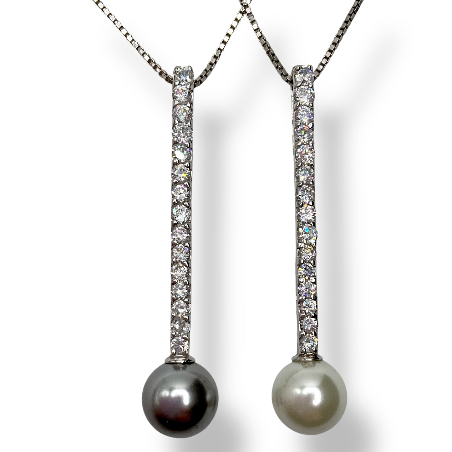 Collana Donna Fiammifero Zirconi e Perla Ottaviani Bijoux - 48683