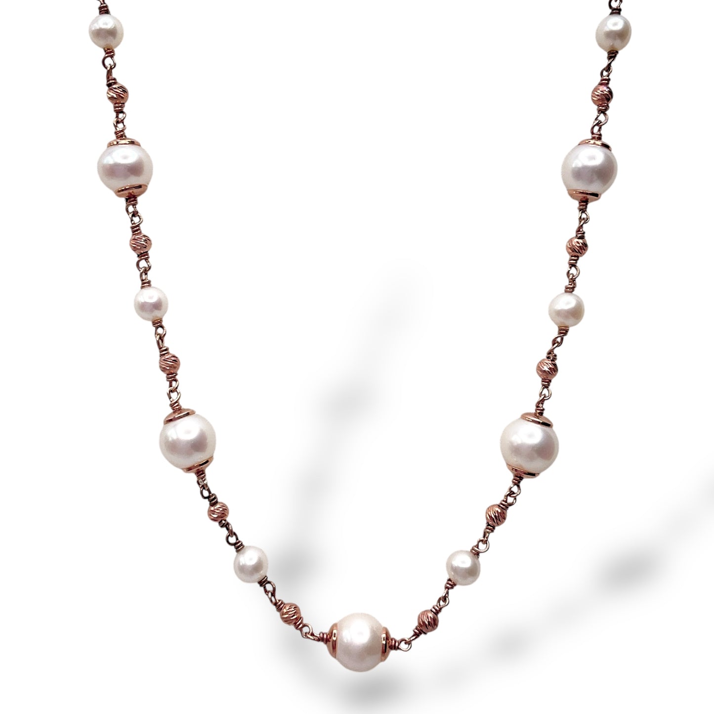 Collana Donna con Ametiste e Perle - Lucos Preziosi