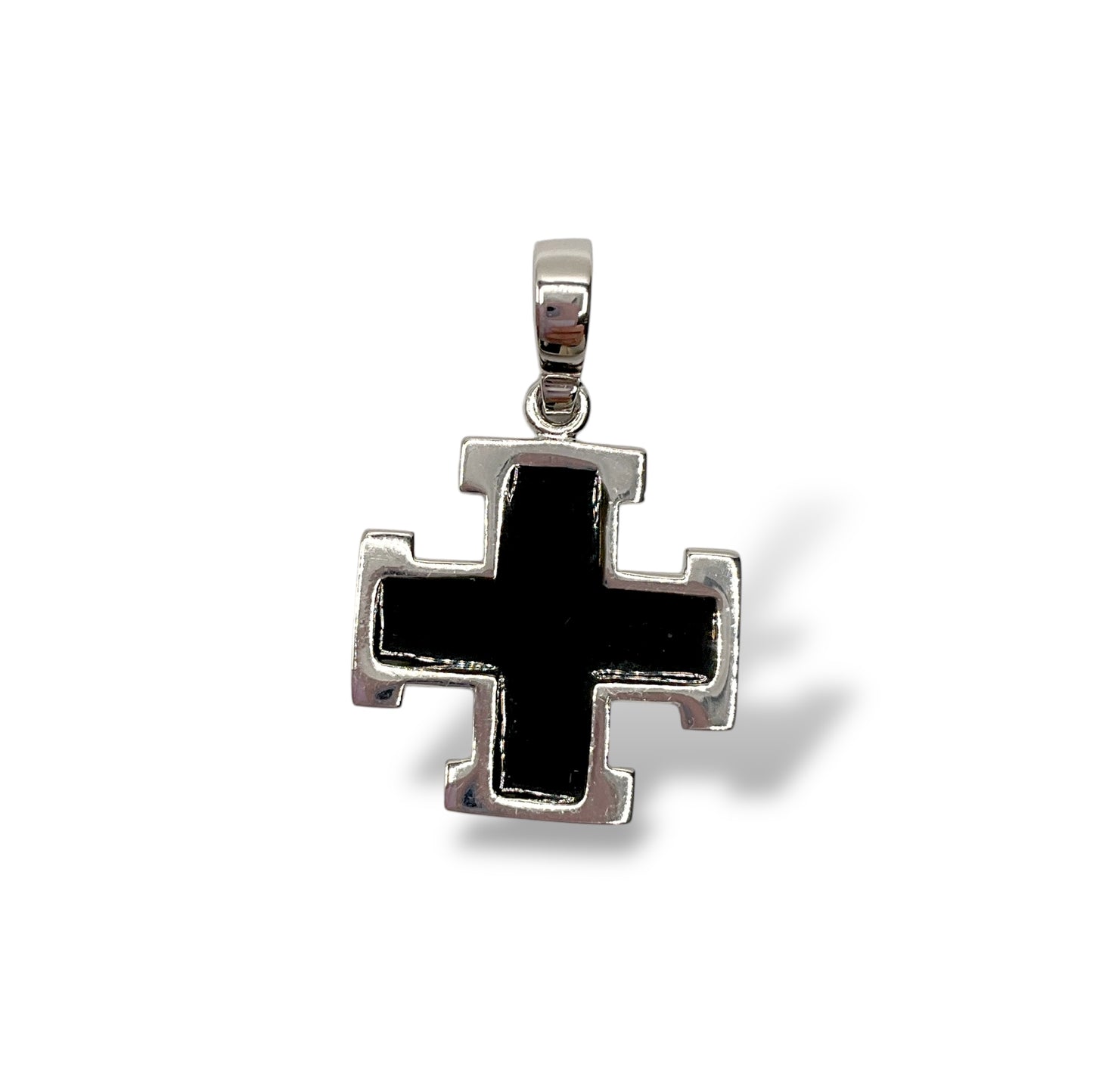 Ciondolo Unisex Croce con Smalto - Lucos Preziosi