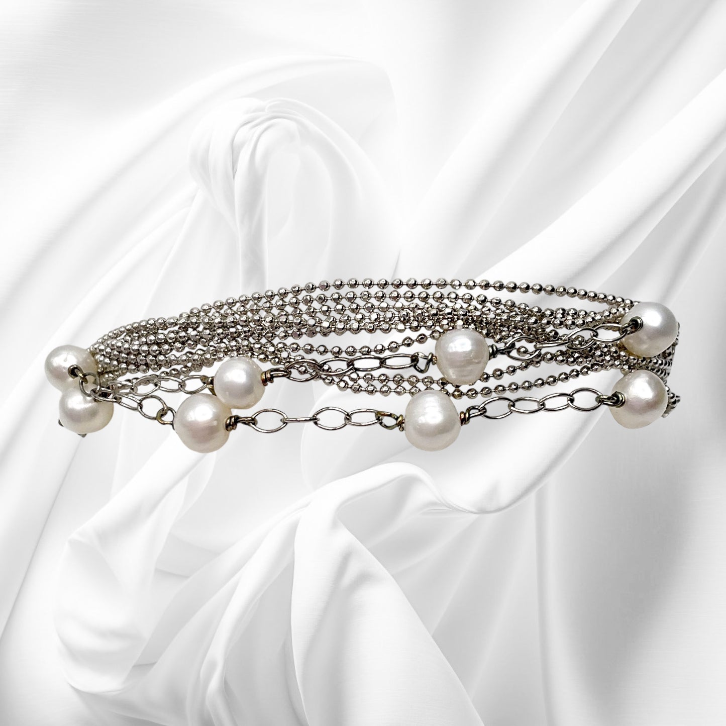 Bracciale Donna Multicatena con Perle Ottaviani Bijoux - 47585