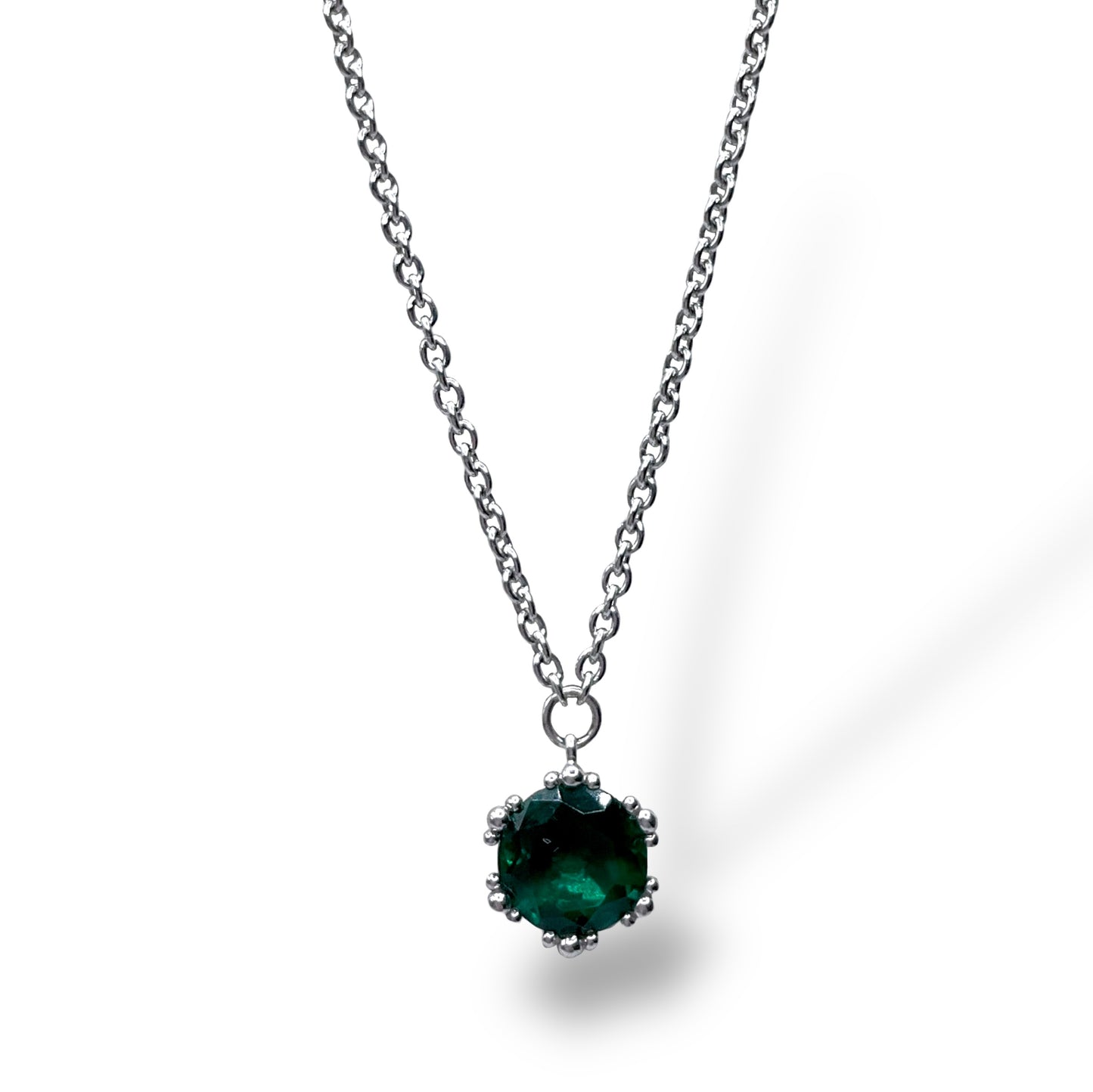 Collana Donna Ti Sento Milano Ciondolo Cristallo Verde - 3801FG/42