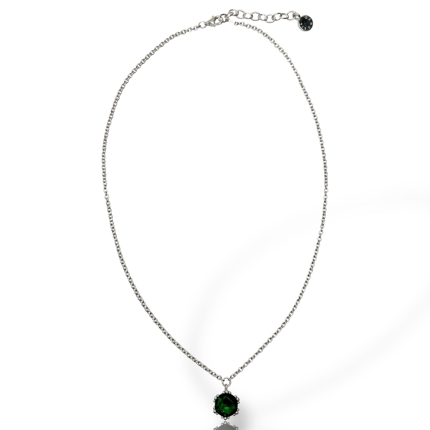 Collana Donna Ti Sento Milano Ciondolo Cristallo Verde - 3801FG/42
