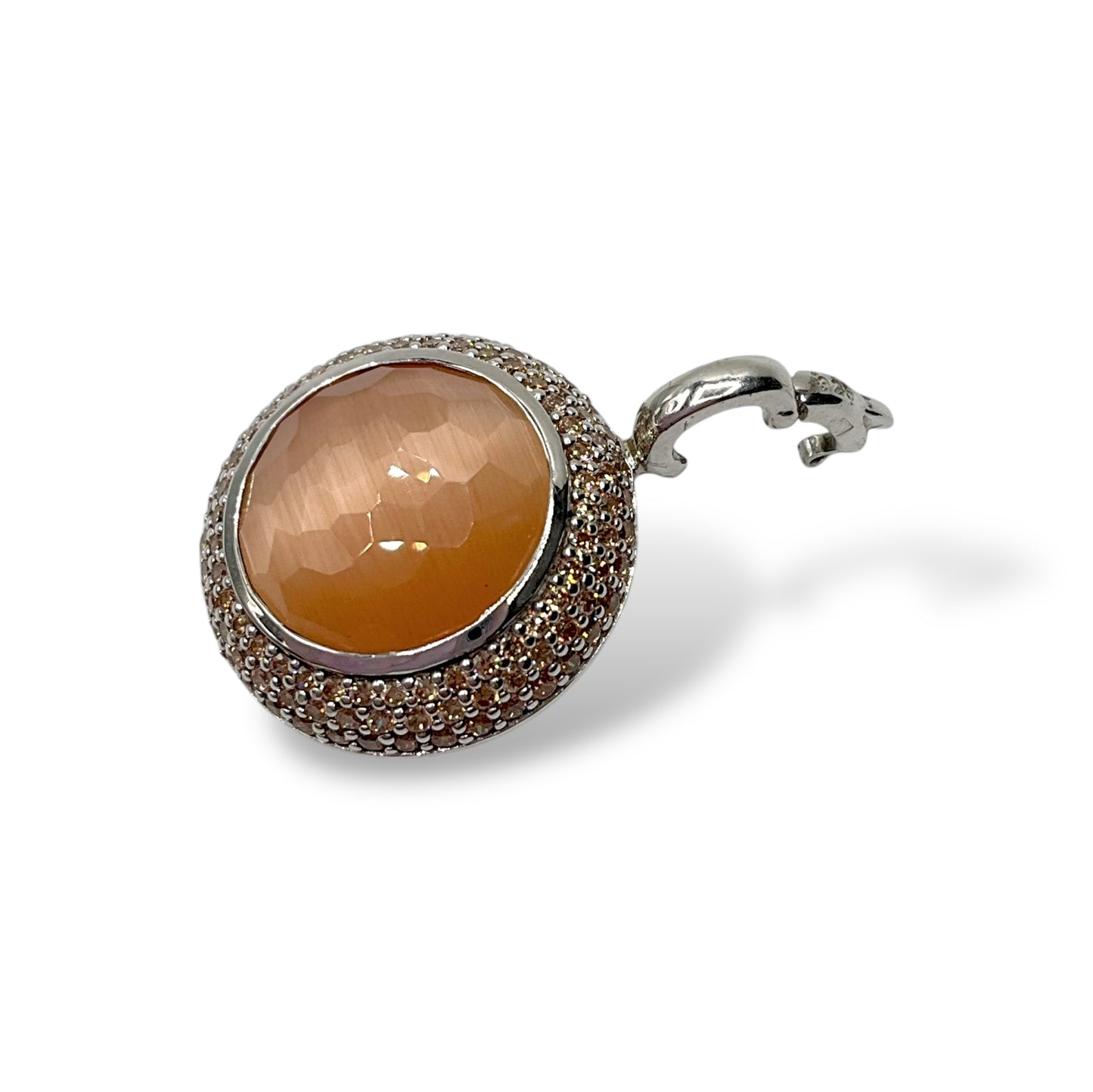 Ciondolo con Pietra Sfaccettata Arancio Ti Sento Milano - 6691OR