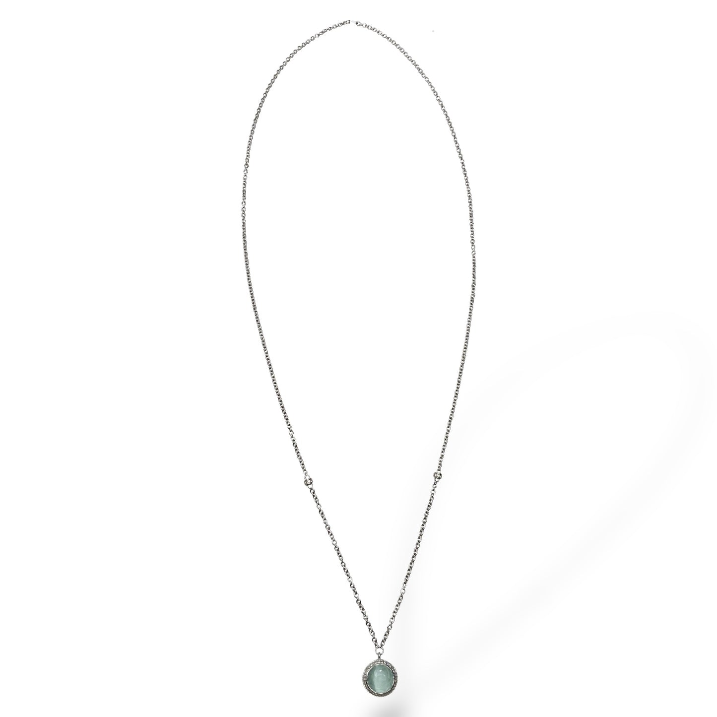 Collana Lunga Donna Ti Sento Milano Ciondolo Pietra Azzurra - 3802AG/70