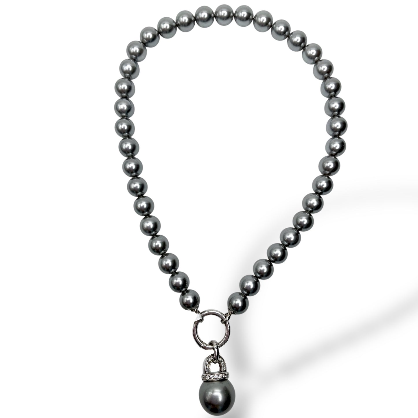 Collana Filo Di Perle Grigie Ti Sento Milano - 3583PG/48