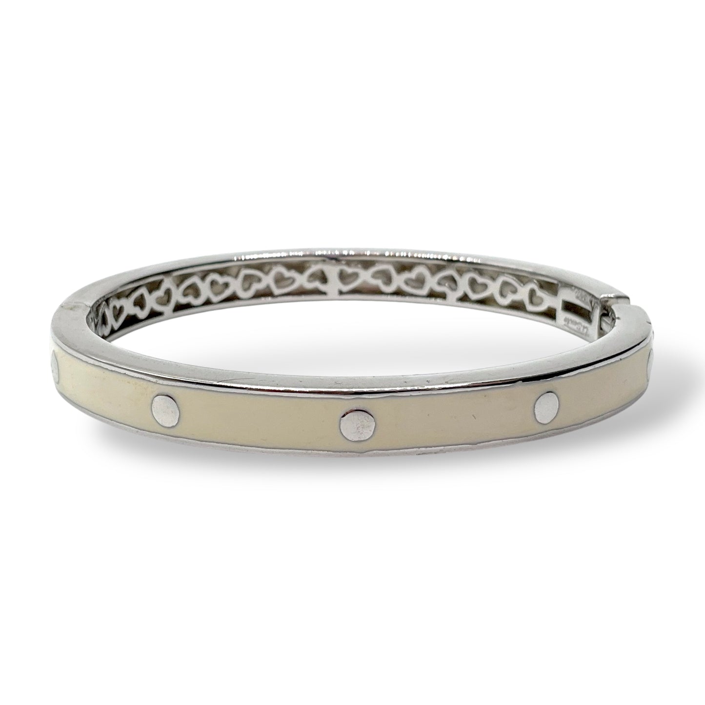 Bracciale Rigido Smalto Panna e Zirconi Ti Sento Milano - 2694EW