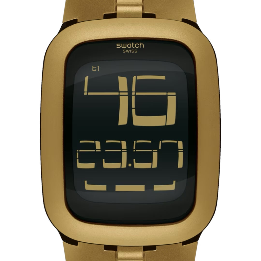 Orologio Digitale Unisex Swatch Touch Gold Bump - SURC101