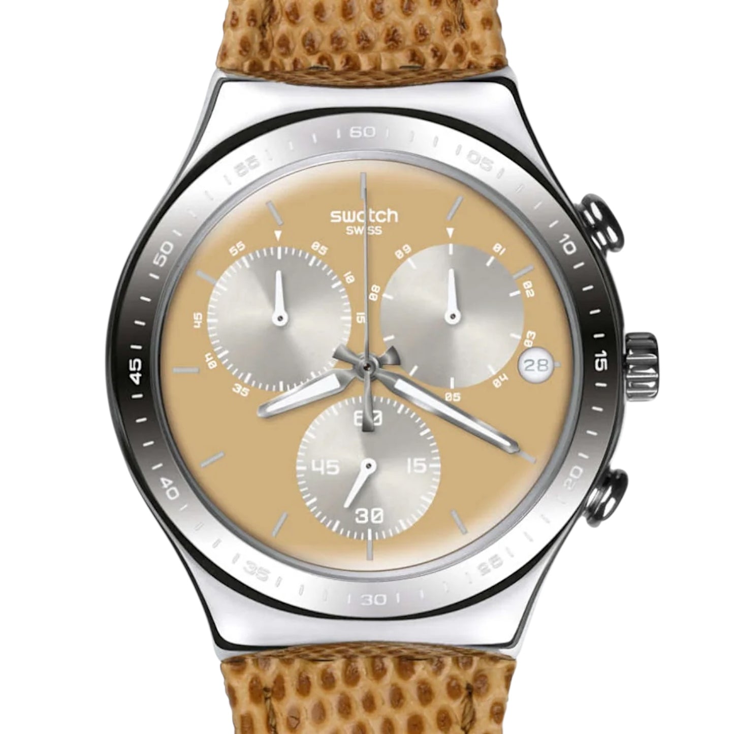Orologio Cronografo Uomo Swatch Irony Sand Dune - YCS582